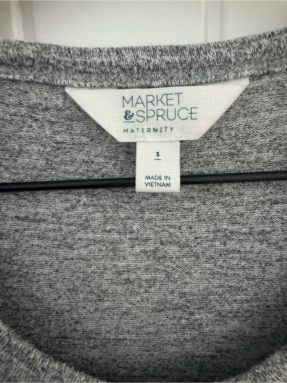 Market & Spruce Gray Maternity Top - Picture 3 of 3